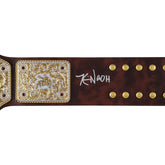 Kevin Nash WWE Autographed Big Gold World Heavyweight Championship Replica Title Belt